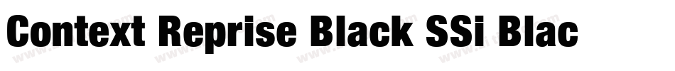 Context Reprise Black SSi Black字体转换